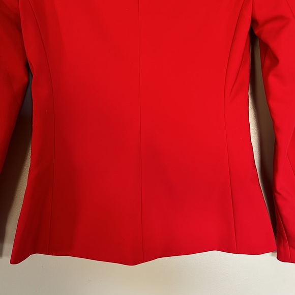Express Notch Collar One Button Blazer - Red - 0 - Picture 8 of 16